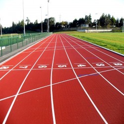 Relining Track and Field Surfaces in West End 8