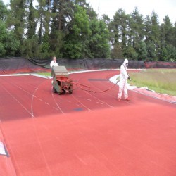 Running Track Construction in Westwood 2