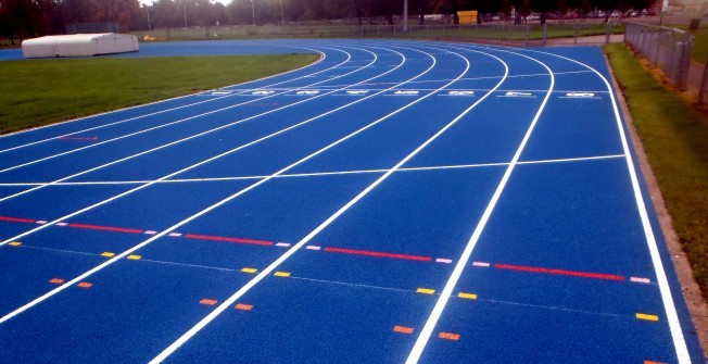 Athletics Surface Markings in Aston